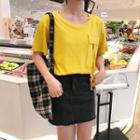 Pocketed Short=sleeve T-shirt