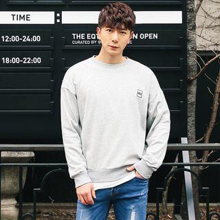Crew-neck Appliqu  Sweatshirt