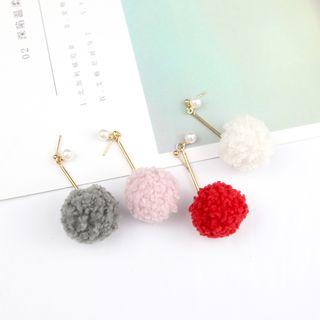 Flannel Bobble Dangle Earring