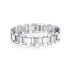 Fashion Simple Geometric Square 316l Stainless Steel Bracelet Silver - One Size