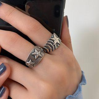 Star Alloy Open Ring (various Designs)