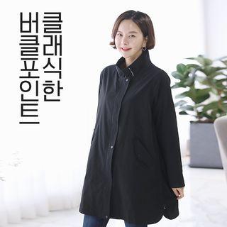 High-neck Buckle-back Jacket