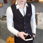 Slim-fit Buttoned Vest