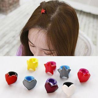 Plastic Star / Heart Hair Clip