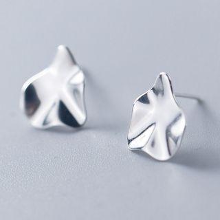 925 Sterling Silver Abstract Disc Earring As Shown In Figure - One Size