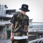 Short-sleeve Mock Two-piece Camouflage T-shirt
