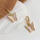 Acrylic Butterfly Dangle Earring 1 Pair - Dangle - Butterfly - White - One Size