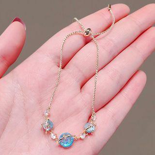 Rhinestone Star Bracelet Ly2337 - Bracelet - Blue - One Size