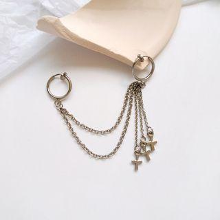 Alloy Chained Fringed Earring