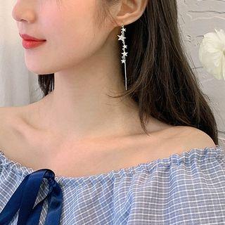 Stars Drop Threader Earrings