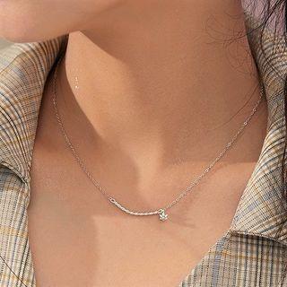 Star Pendant Sterling Silver Necklace / Gift Box / Set