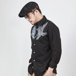 Eagle-printed Cotton Shirt