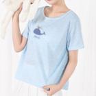 Whale Embroidered Short-sleeve T-shirt