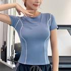 Lines Short-sleeve Sports Top