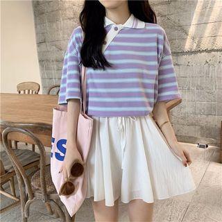 Striped Polo T-shirt