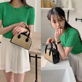 Slim-fit Boucl  T-shirt