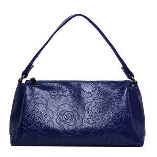 Embossed Faux Leather Handbag