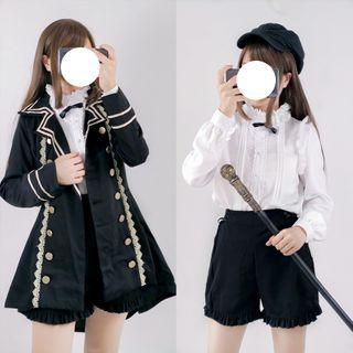Double Breasted Coat / Shorts / Shirt / Set