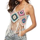 Fringed Crochet Camisole Top