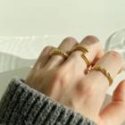 Braided Ring Set Gold - One Size
