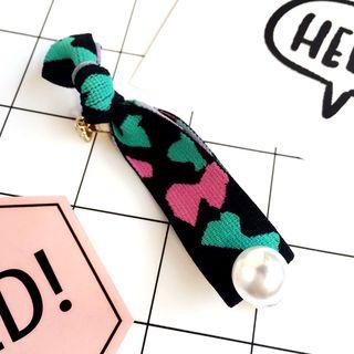 Faux Pearl Embellished Hair Tie