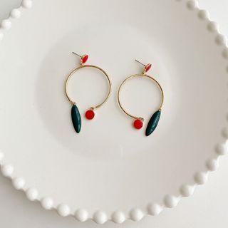 Colour Earring As Shown In Figure - One Size