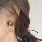 Ring Dangle Earring 1 Pair - As Shown In Figure - One Size