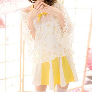 Ruffle 3/4-sleeve Floral Top / Skirt / Shorts / Camisole