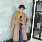 Plain Loose-fit Long Coat