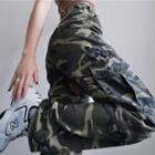 Camouflage Loose-fit Cargo Pants