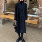 Pinstriped Panel Coat