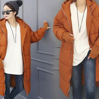 Finger-hole Long Padded Coat