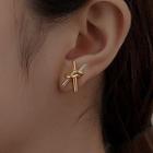 Knot Stud Earring 1 Pair - Earring - Gold - One Size