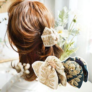 Embroidered Fabric Hair Clamp