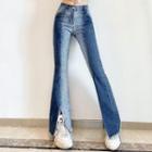 Two Tone Boot-cut Jeans