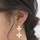 Flower Freshwater Pearl Sterling Silver Dangle Earring
