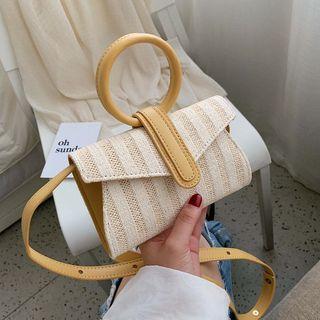 Striped Messenger Bag