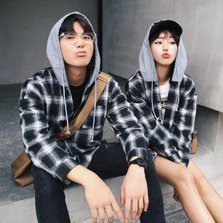 Couple Matching Long-sleeve Plaid Shirt