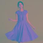 Short-sleeve Button-up Dress