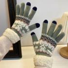 Deer Touchscreen Knit Gloves