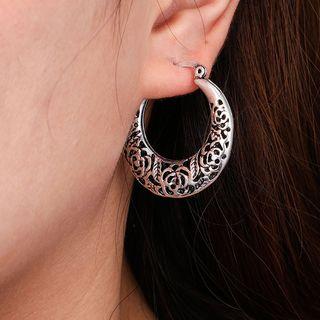 Perforated Hoop Earring 6750 - One Size
