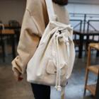 Plain Bucket Backpack