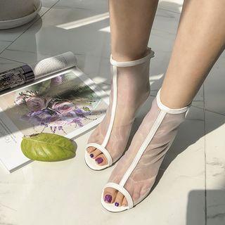 See-through Ankle Boots