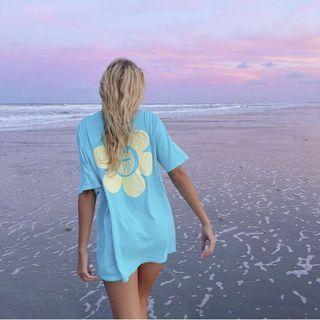 Oversized Flower Print T-shirt