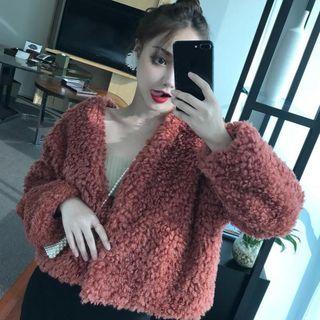 Open Front Fleece Jacket