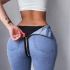 Zipped Boot-cut Jeans
