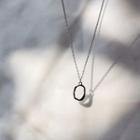 Circle Necklace Silver - One Size