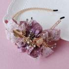 Wedding Flower Chiffon Bow Headband / Hair Clip / Set