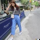Zip-side Straight-cut Pants