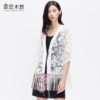 Lace Elbow-sleeve Light Jacket